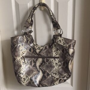 Style & Co‎ Faux Snakeskin Patterned Tote Bag Excellent Condition
